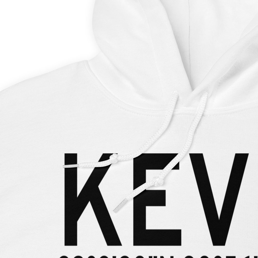 New Smyrna Beach Municipal Airport (KEVB) ICAO Hoodie Sweatshirt 