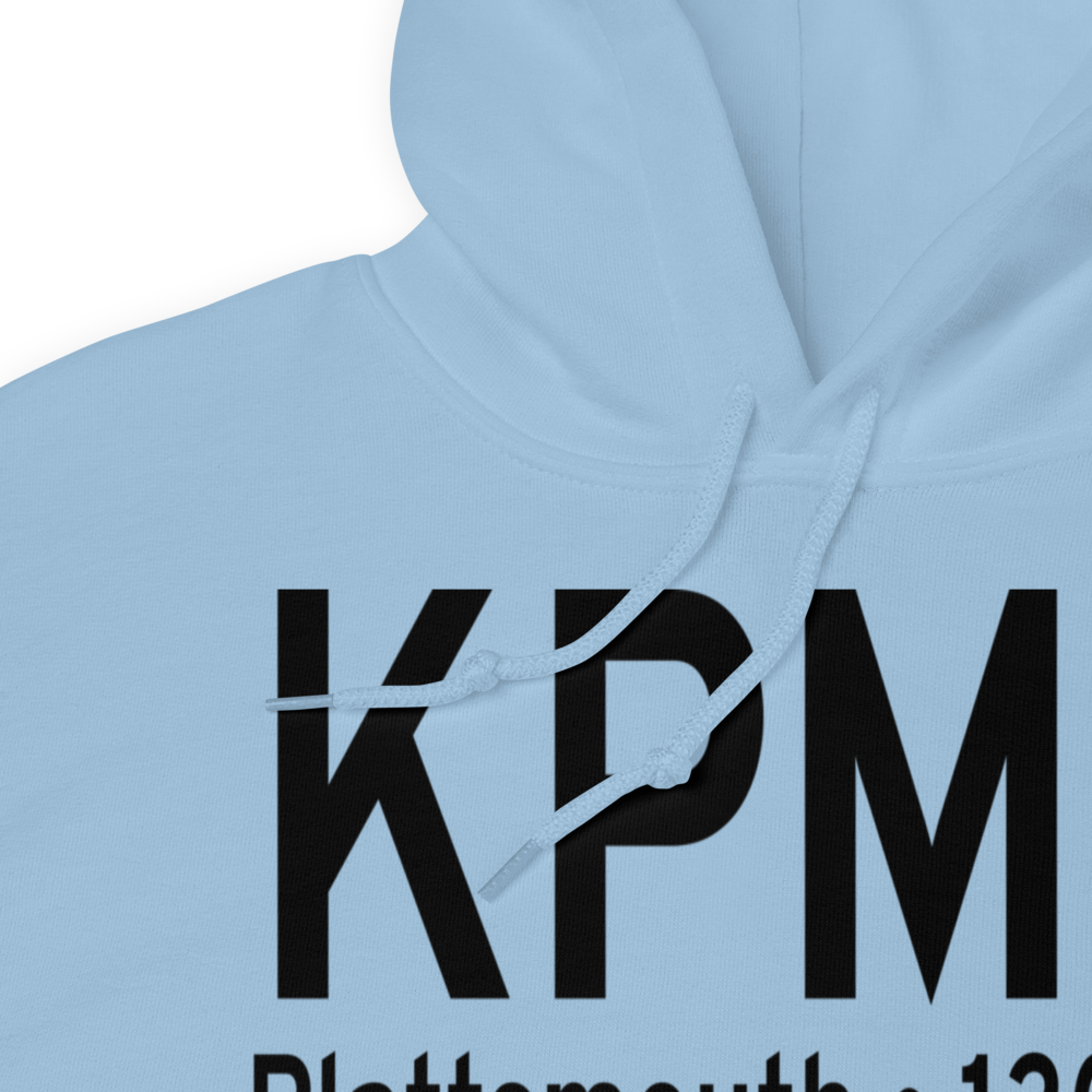 Plattsmouth Municipal Airport (KPMV) ICAO Hoodie Sweatshirt 