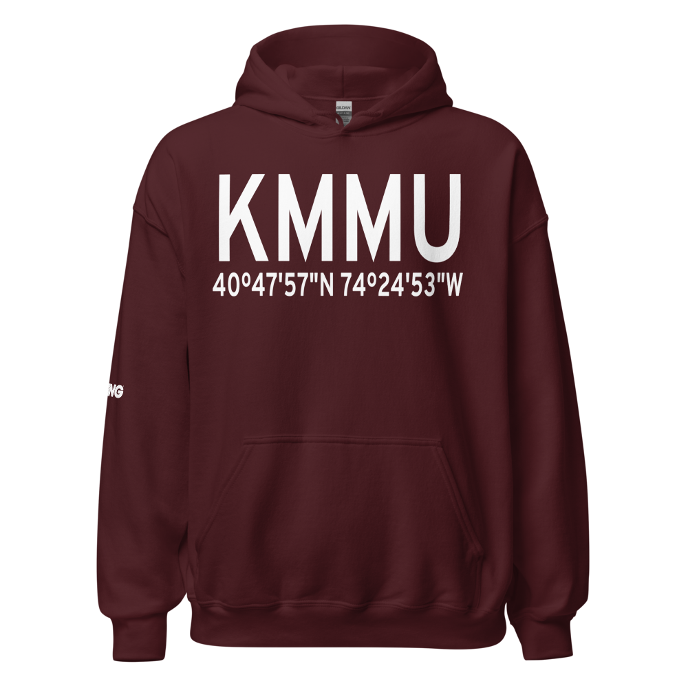 Morristown Municipal Airport (KMMU) ICAO Hoodie Sweatshirt 