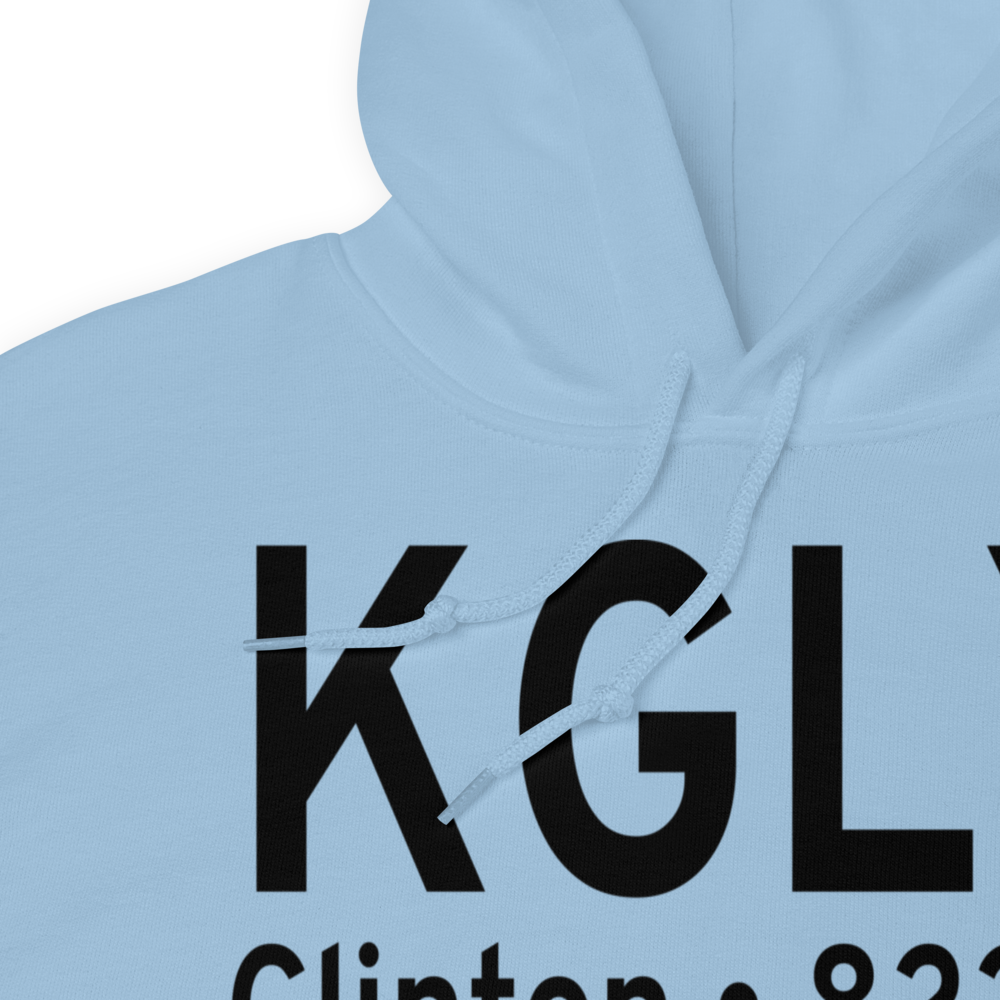 Clinton Memorial Airport (KGLY) ICAO Hoodie Sweatshirt 