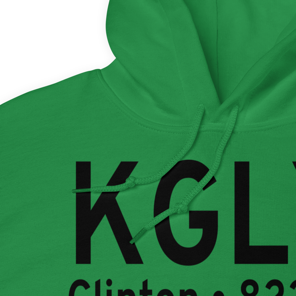 Clinton Memorial Airport (KGLY) ICAO Hoodie Sweatshirt 