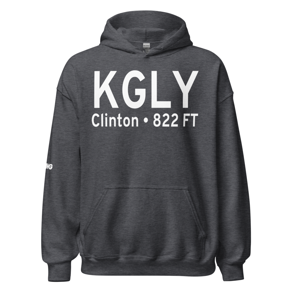 Clinton Memorial Airport (KGLY) ICAO Hoodie Sweatshirt 