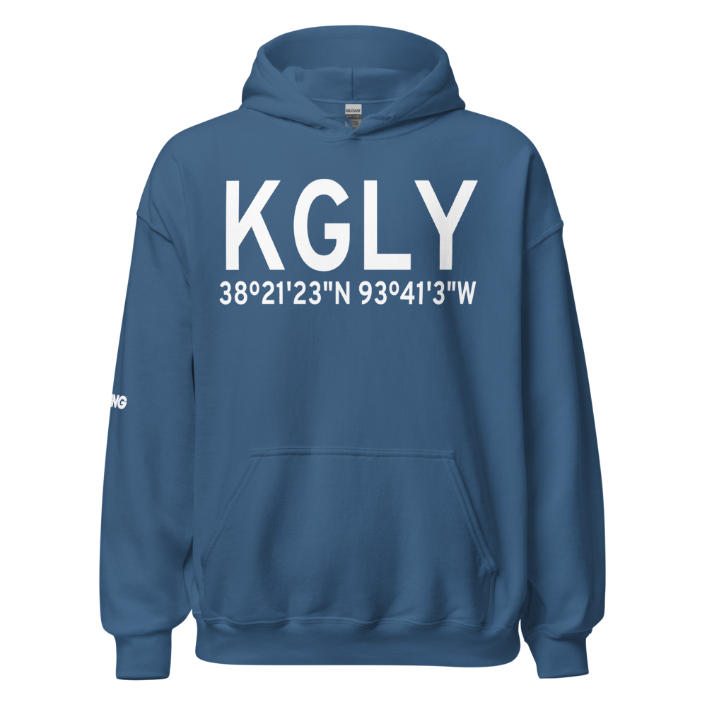 Clinton Memorial Airport (KGLY) ICAO Hoodie Sweatshirt 