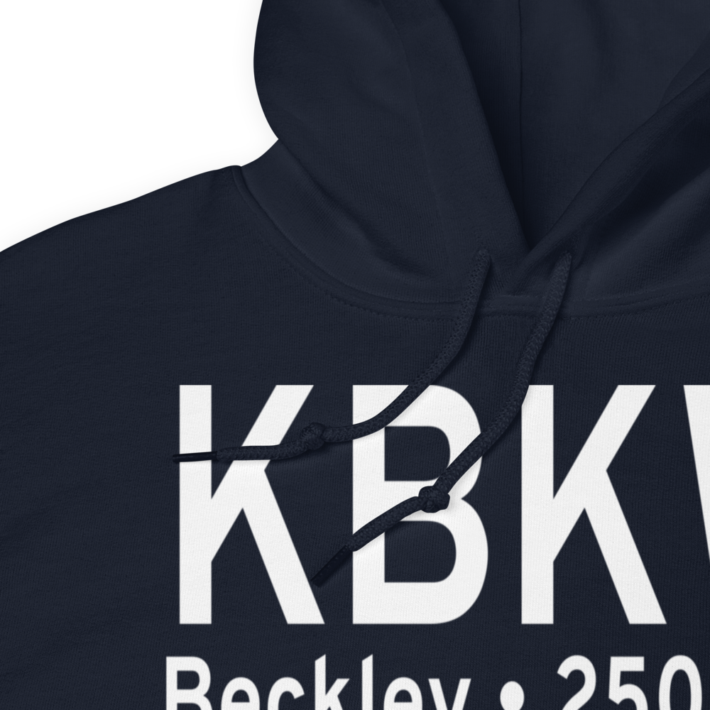 Raleigh County Memorial Airport (KBKW) ICAO Hoodie Sweatshirt 