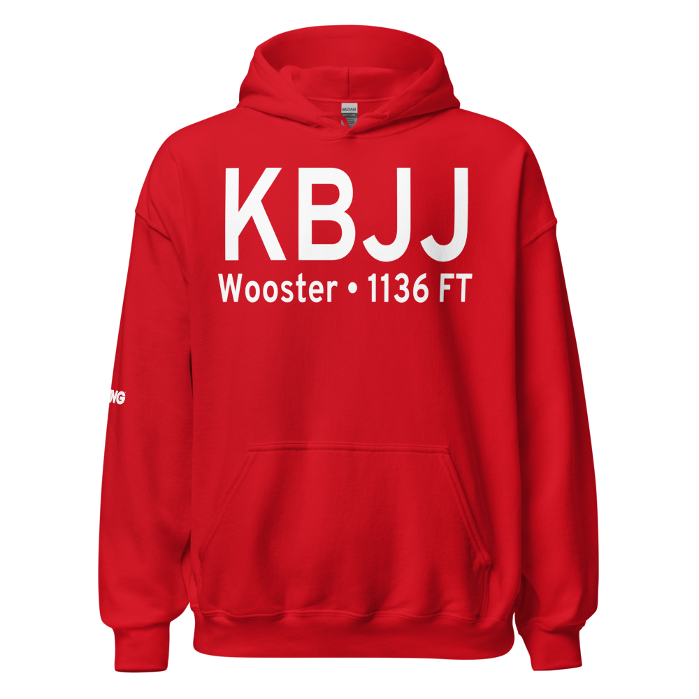 Wayne County Airport (KBJJ) ICAO Hoodie Sweatshirt 