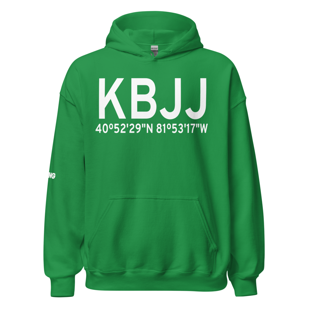 Wayne County Airport (KBJJ) ICAO Hoodie Sweatshirt 