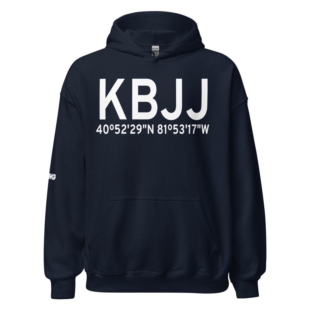 Wayne County Airport (KBJJ) ICAO Hoodie Sweatshirt 