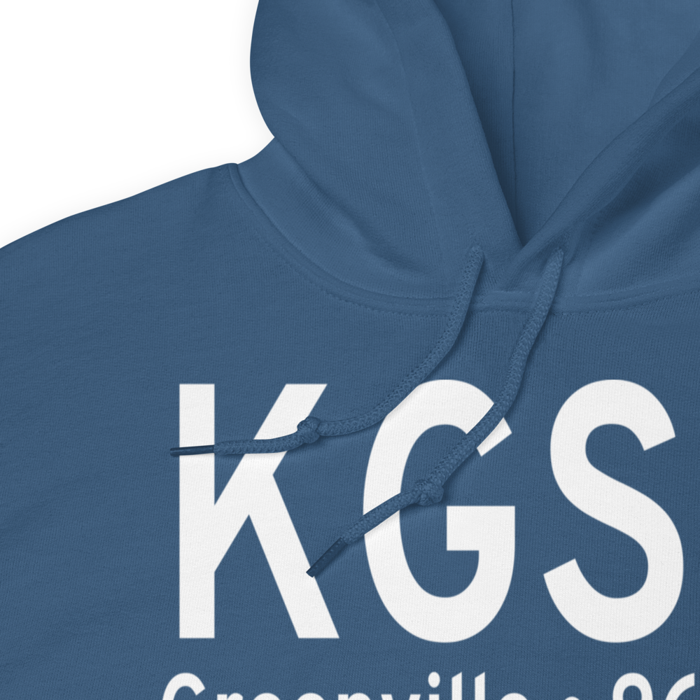Greenville Spartanburg International Airport (KGSP) ICAO Hoodie Sweatshirt 