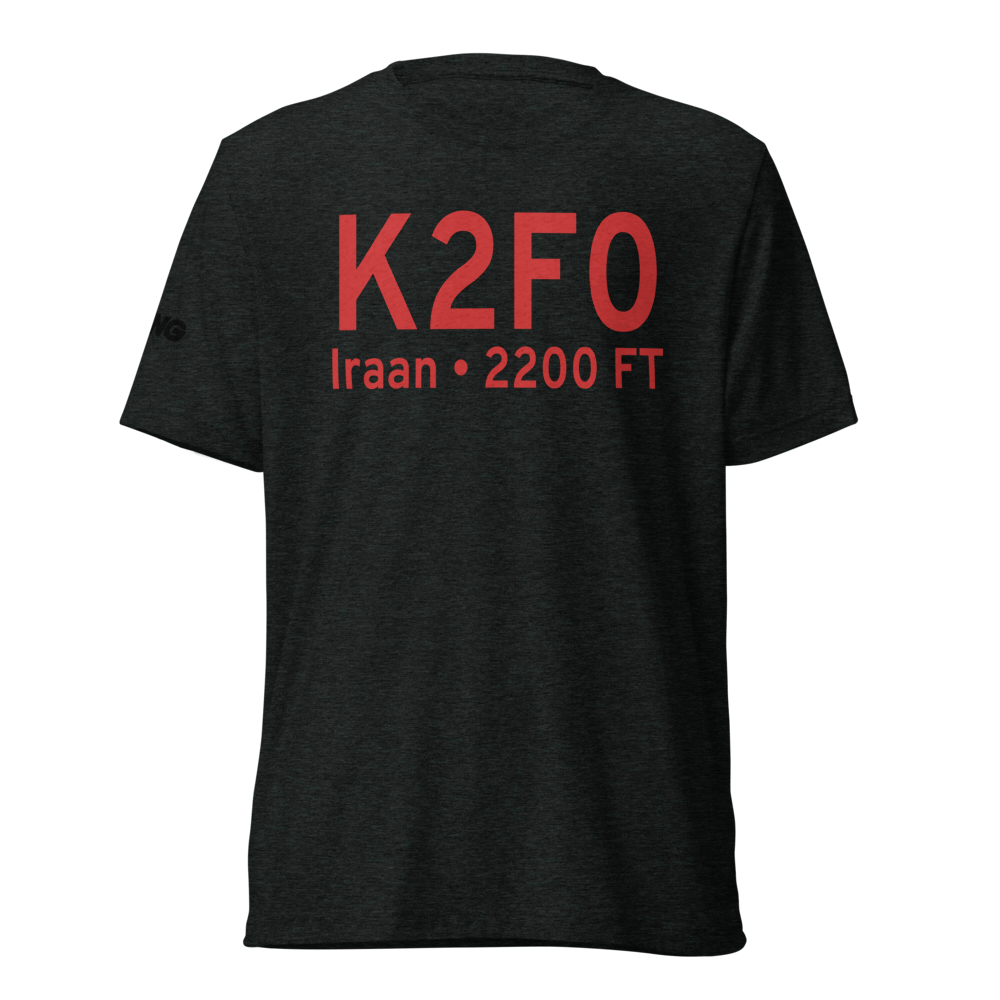 Iraan Municipal Airport (K2F0) ICAO Tri-blend T-Shirt 