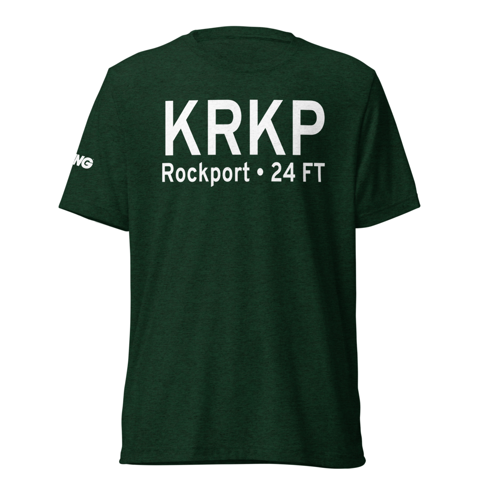Aransas County Airport (KRKP) ICAO Tri-blend T-Shirt 