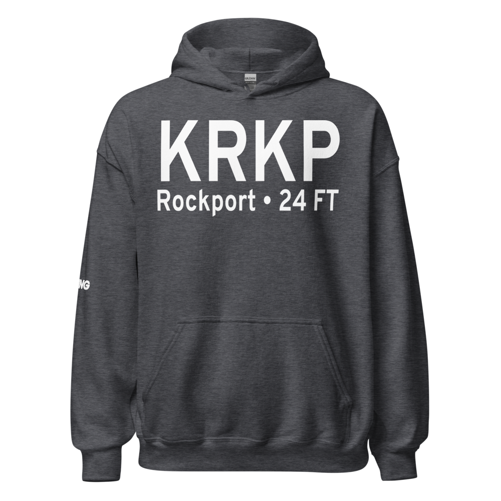 Aransas County Airport (KRKP) ICAO Hoodie Sweatshirt 