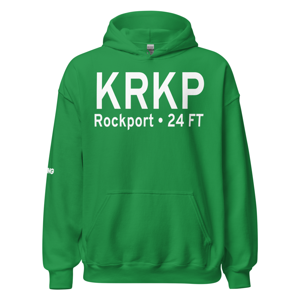 Aransas County Airport (KRKP) ICAO Hoodie Sweatshirt 