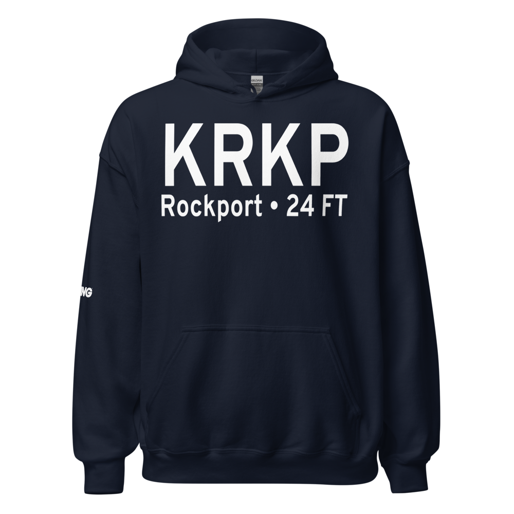 Aransas County Airport (KRKP) ICAO Hoodie Sweatshirt 