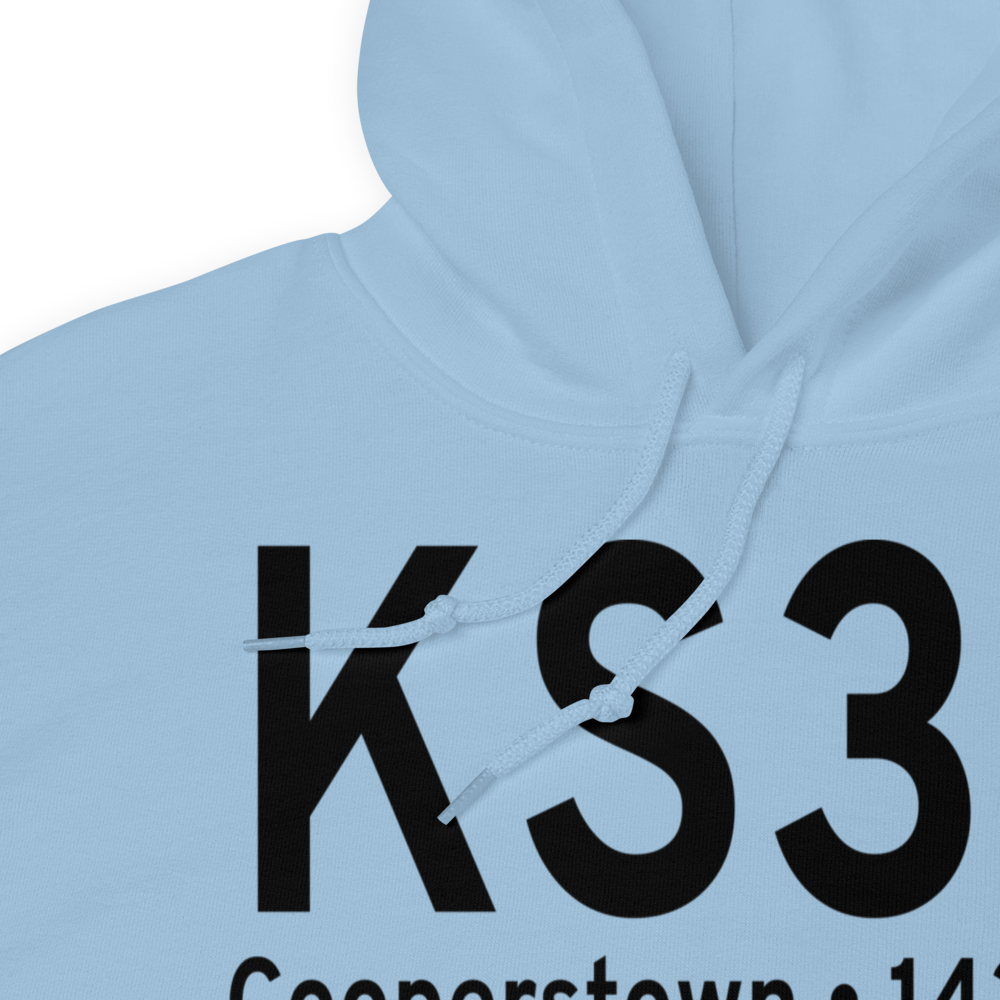 Cooperstown Municipal Airport (KS32) ICAO Hoodie Sweatshirt 