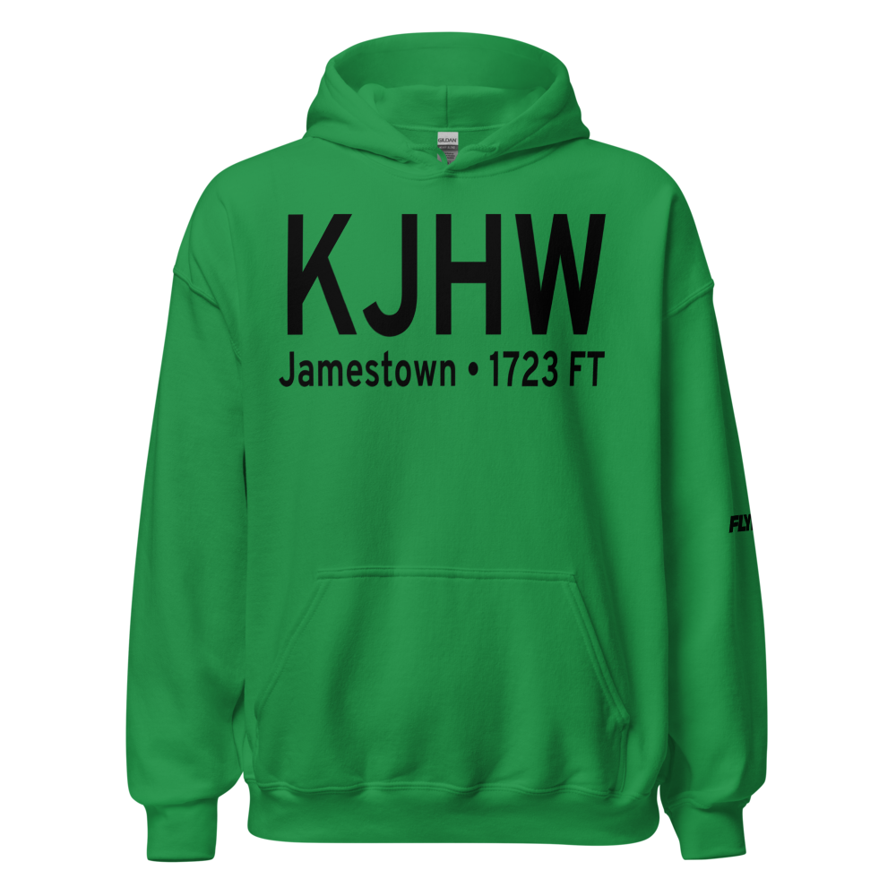 Chautauqua County-Jamestown Airport (KJHW) ICAO Hoodie Sweatshirt 