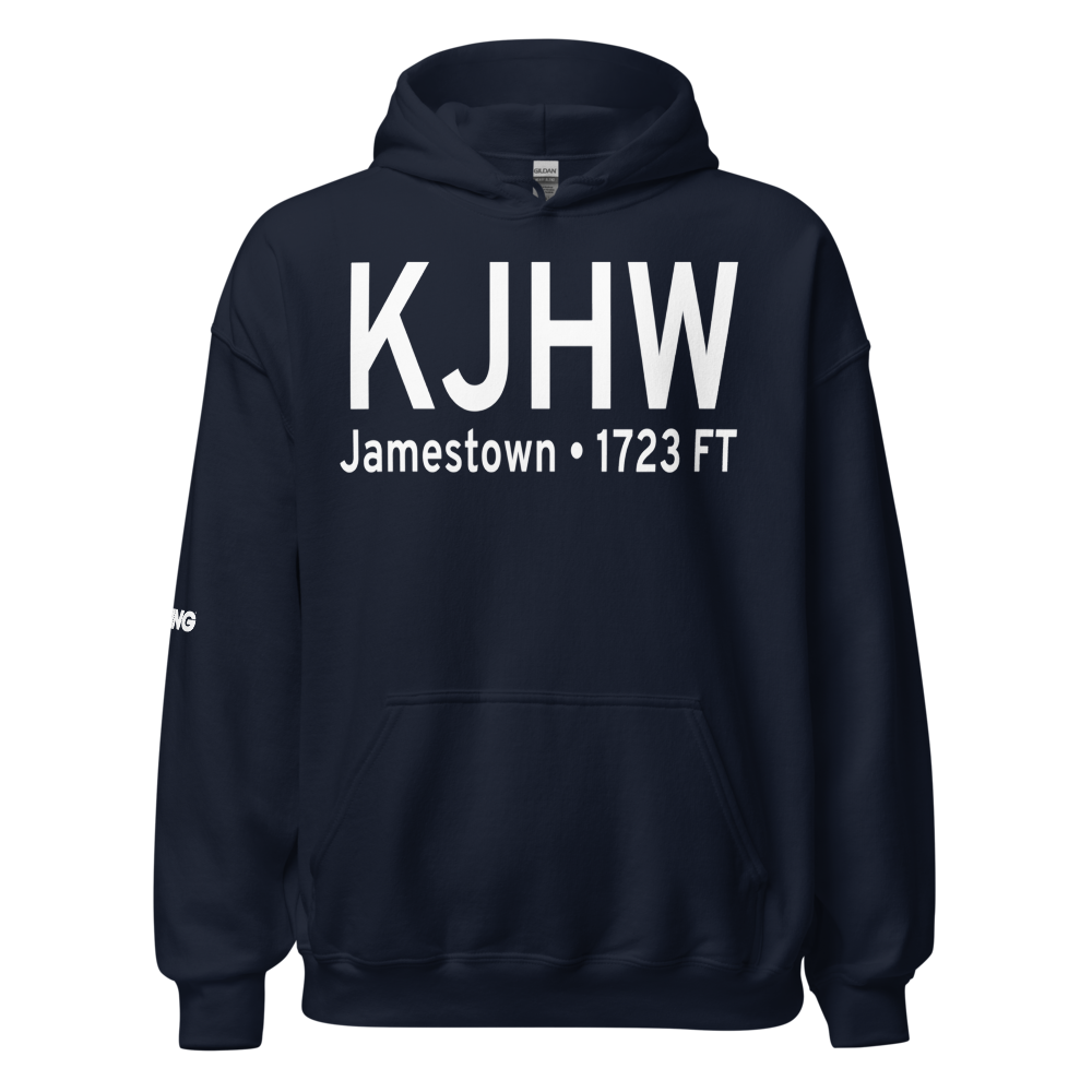 Chautauqua County-Jamestown Airport (KJHW) ICAO Hoodie Sweatshirt 