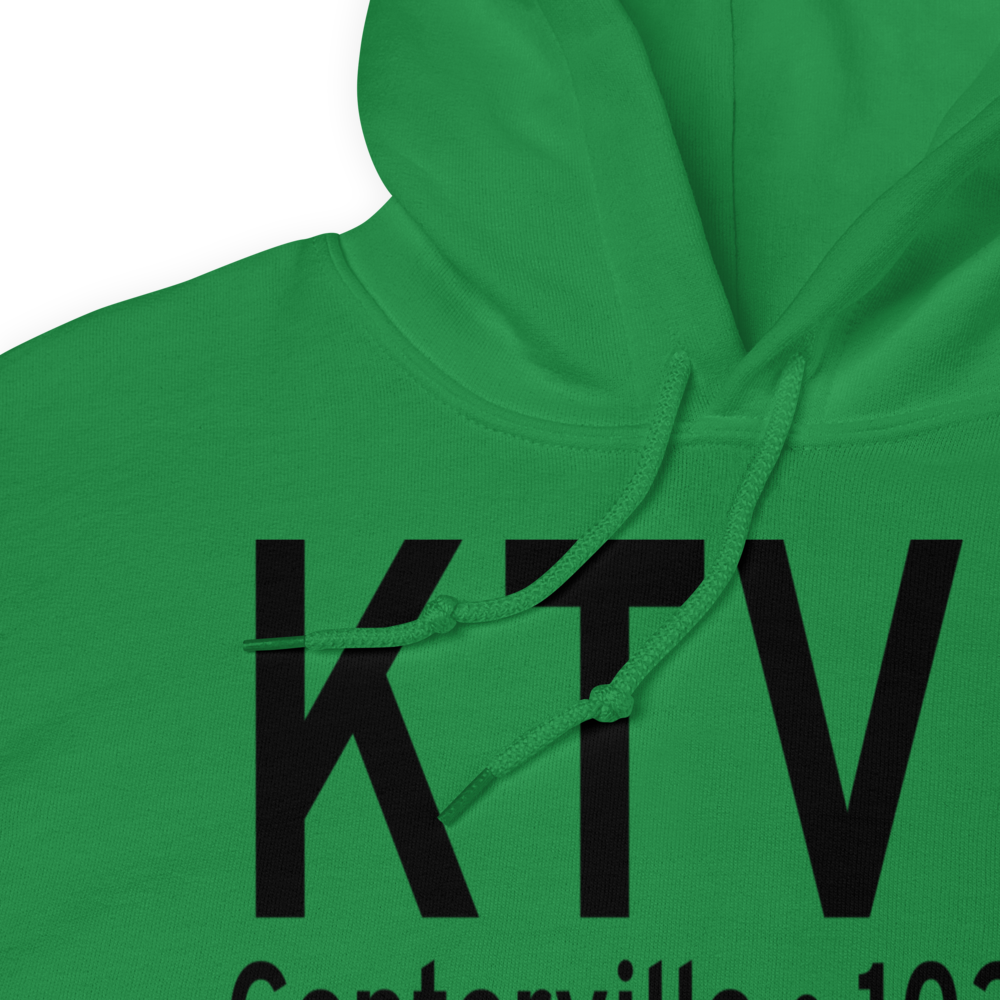 Centerville Municipal Airport (KTVK) ICAO Hoodie Sweatshirt 
