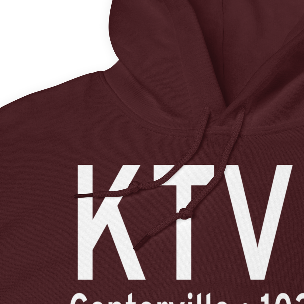 Centerville Municipal Airport (KTVK) ICAO Hoodie Sweatshirt 