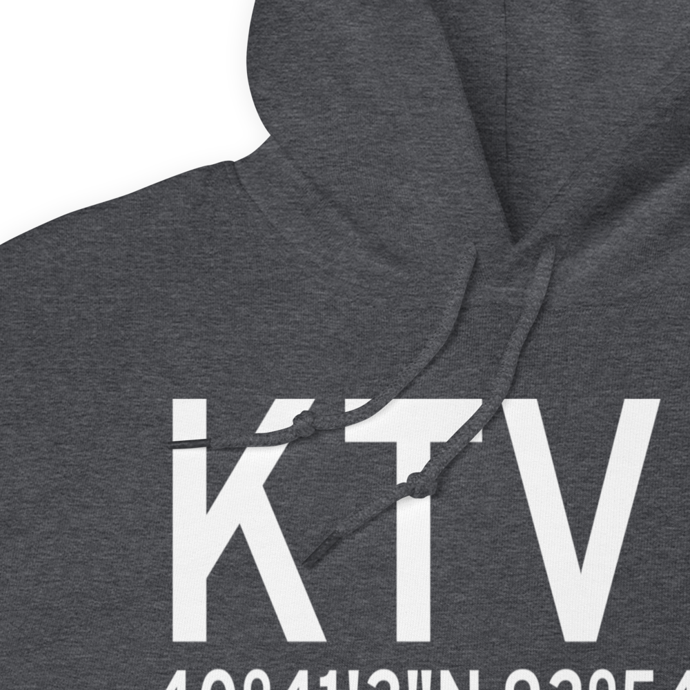 Centerville Municipal Airport (KTVK) ICAO Hoodie Sweatshirt 