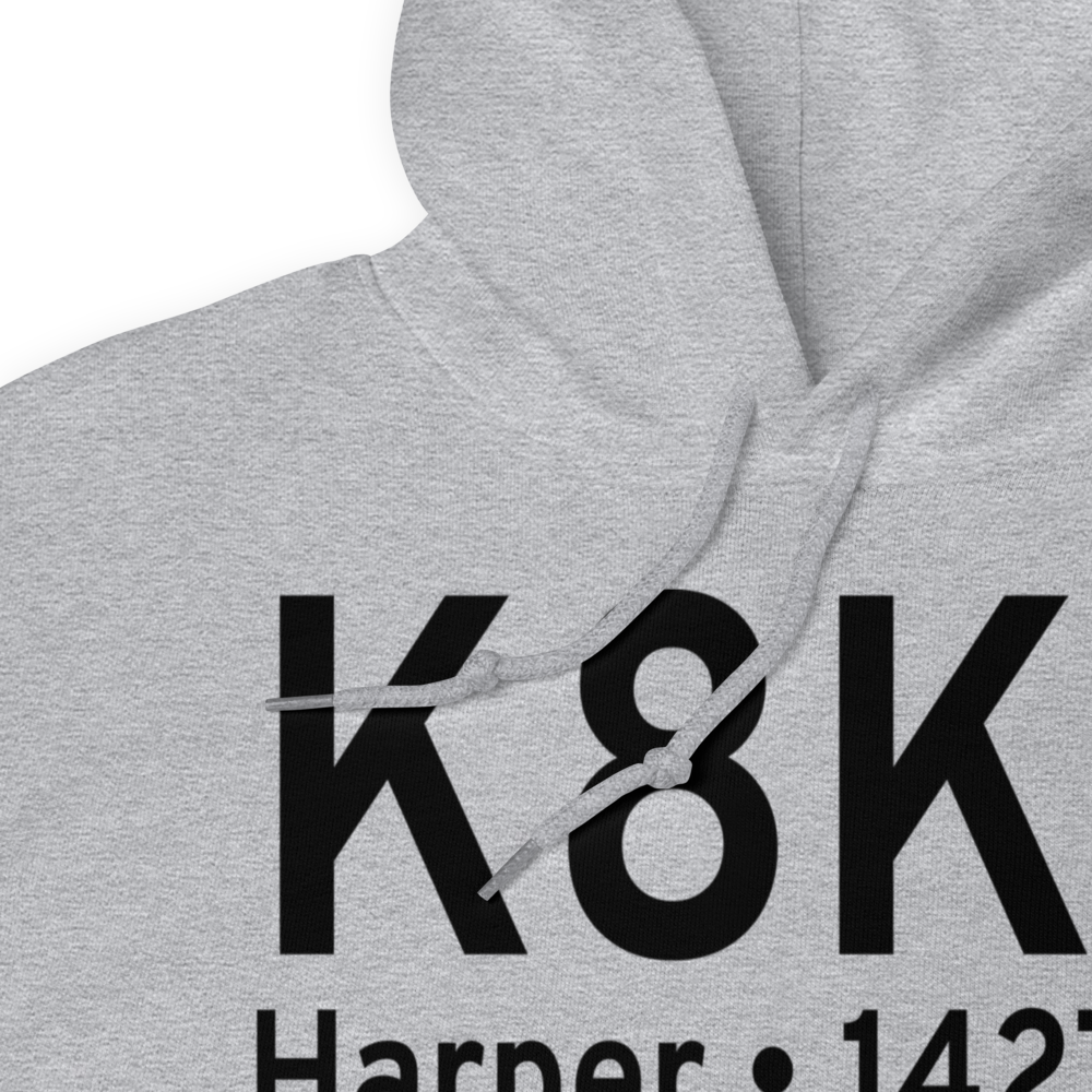 Harper Municipal Airport (K8K2) ICAO Hoodie Sweatshirt 