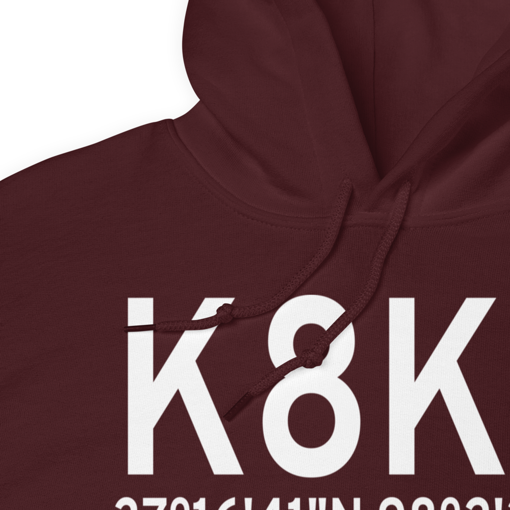 Harper Municipal Airport (K8K2) ICAO Hoodie Sweatshirt 