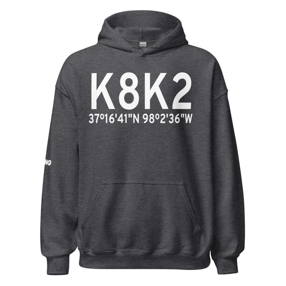 Harper Municipal Airport (K8K2) ICAO Hoodie Sweatshirt 