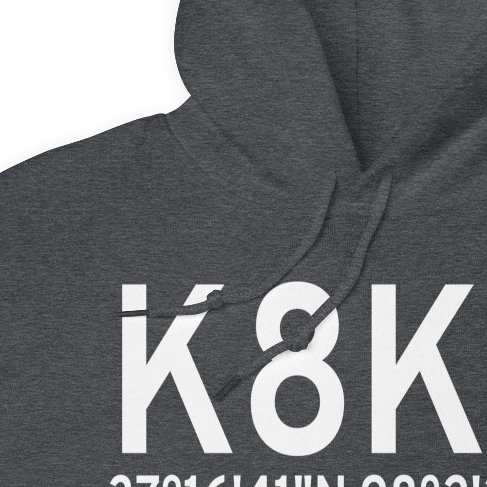 Harper Municipal Airport (K8K2) ICAO Hoodie Sweatshirt 
