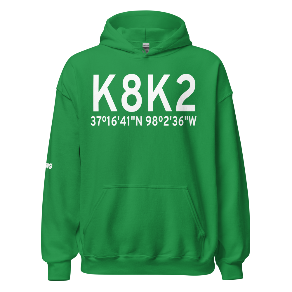 Harper Municipal Airport (K8K2) ICAO Hoodie Sweatshirt 