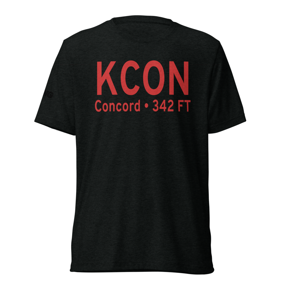 Concord Municipal Airport (KCON) ICAO Tri-blend T-Shirt 
