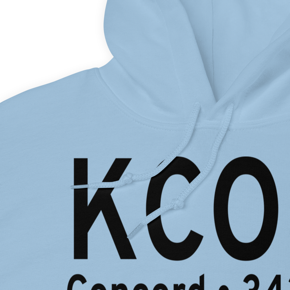 Concord Municipal Airport (KCON) ICAO Hoodie Sweatshirt 