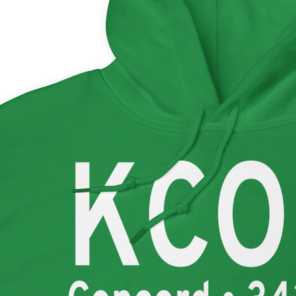 Concord Municipal Airport (KCON) ICAO Hoodie Sweatshirt 