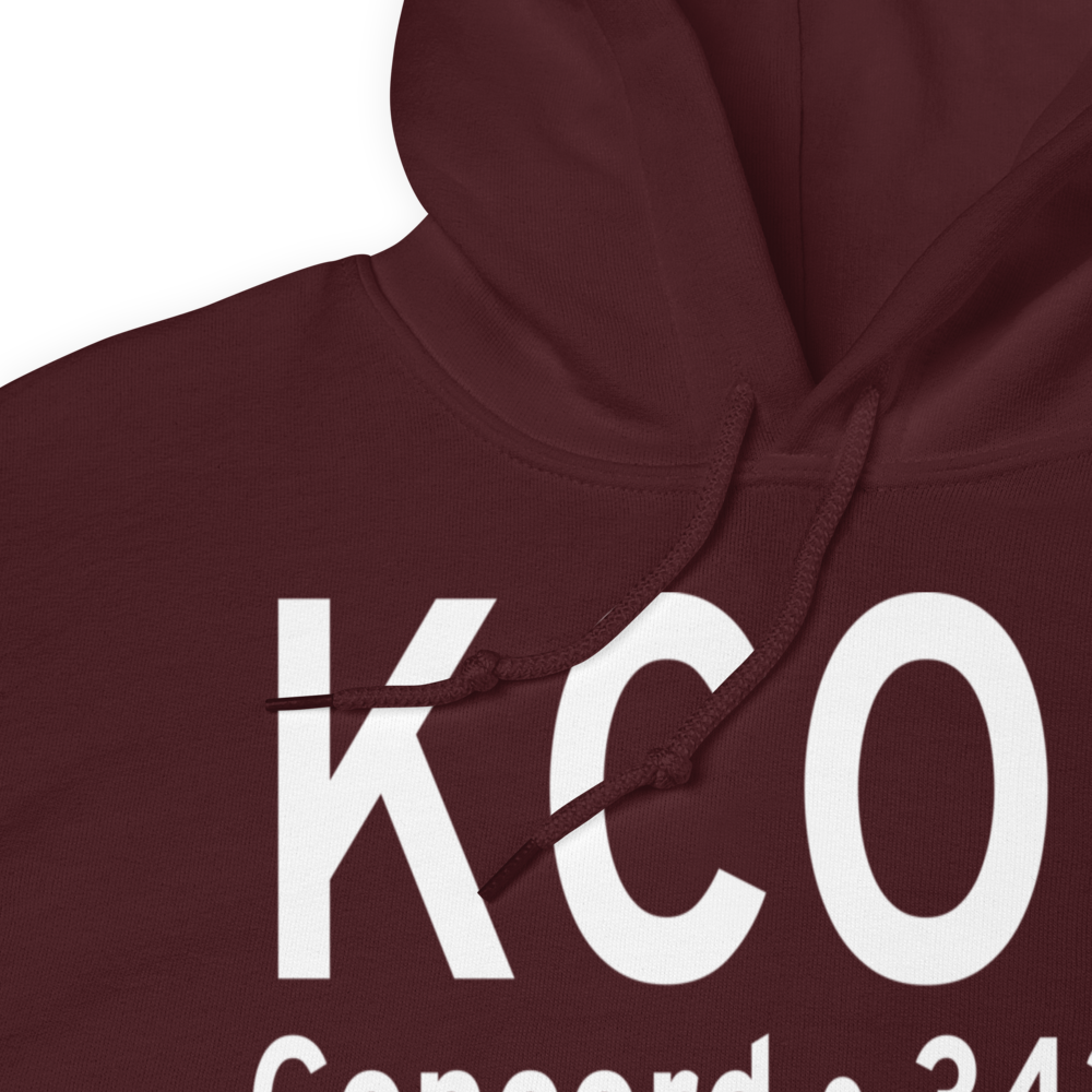 Concord Municipal Airport (KCON) ICAO Hoodie Sweatshirt 