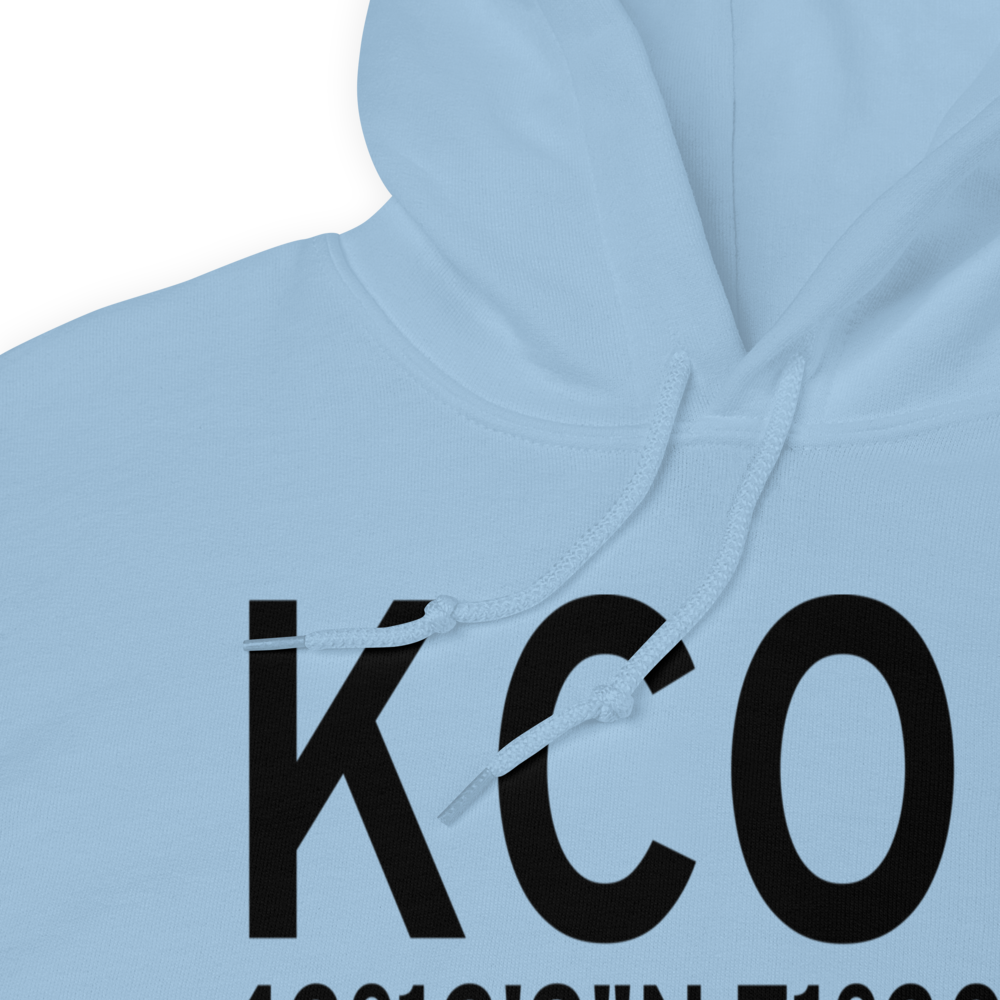 Concord Municipal Airport (KCON) ICAO Hoodie Sweatshirt 