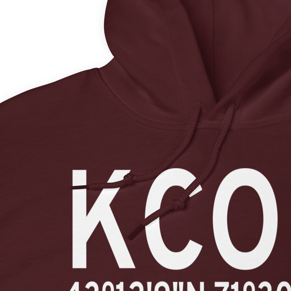 Concord Municipal Airport (KCON) ICAO Hoodie Sweatshirt 