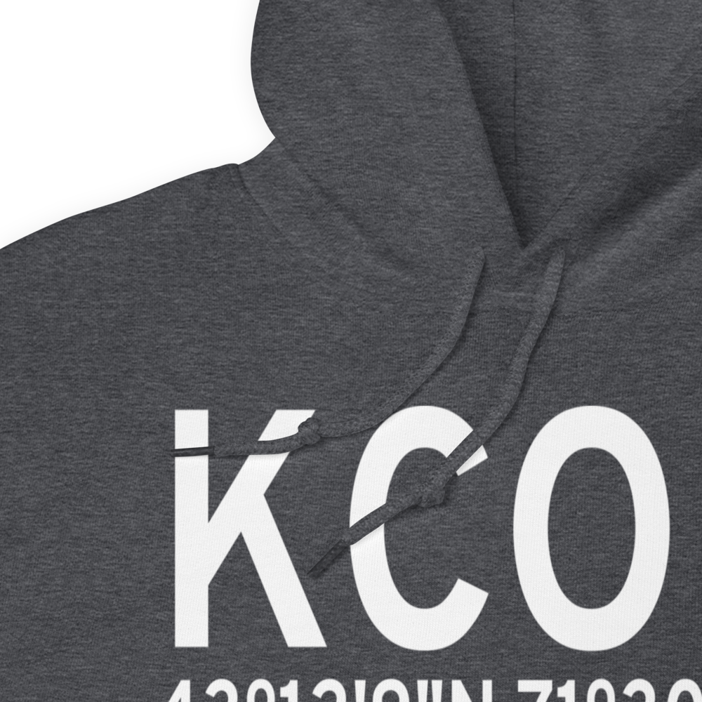 Concord Municipal Airport (KCON) ICAO Hoodie Sweatshirt 