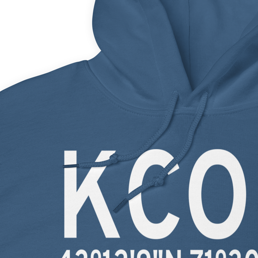 Concord Municipal Airport (KCON) ICAO Hoodie Sweatshirt 