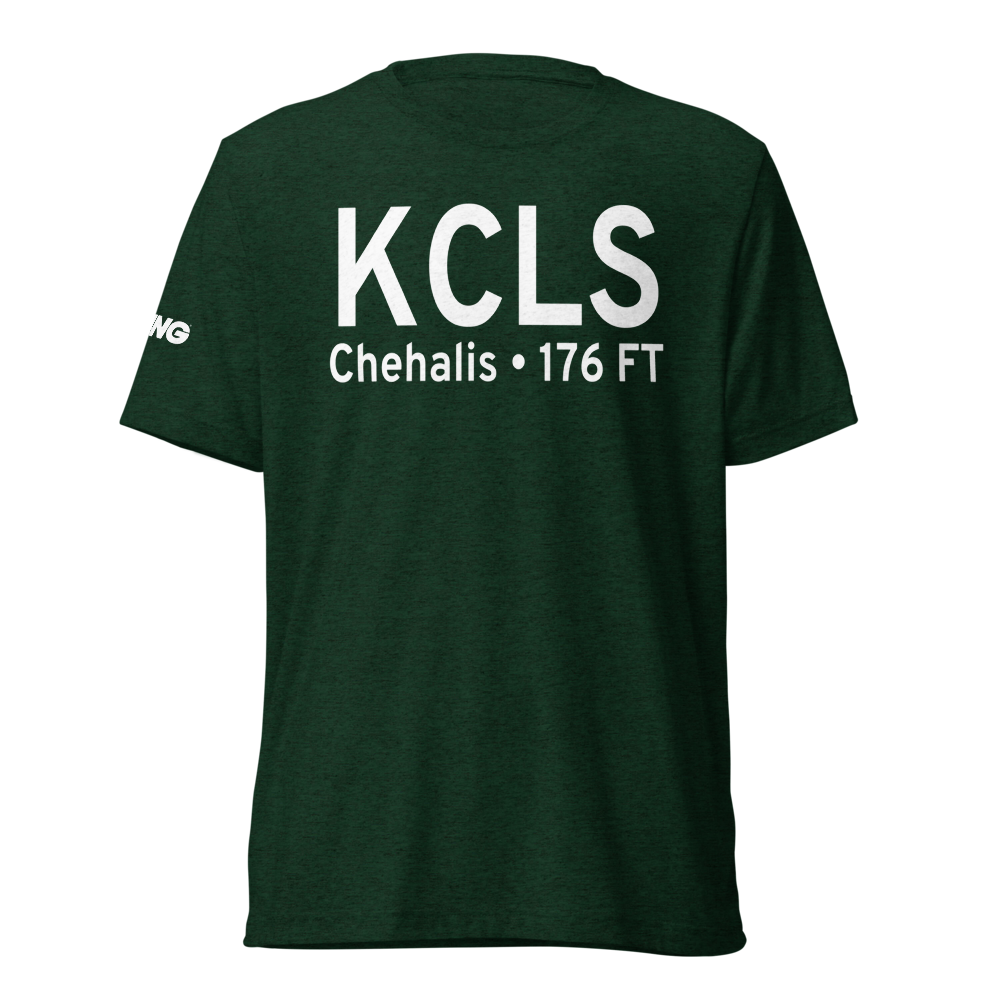 Chehalis Centralia Airport (KCLS) ICAO Tri-blend T-Shirt 
