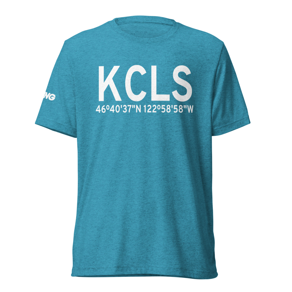 Chehalis Centralia Airport (KCLS) ICAO Tri-blend T-Shirt 
