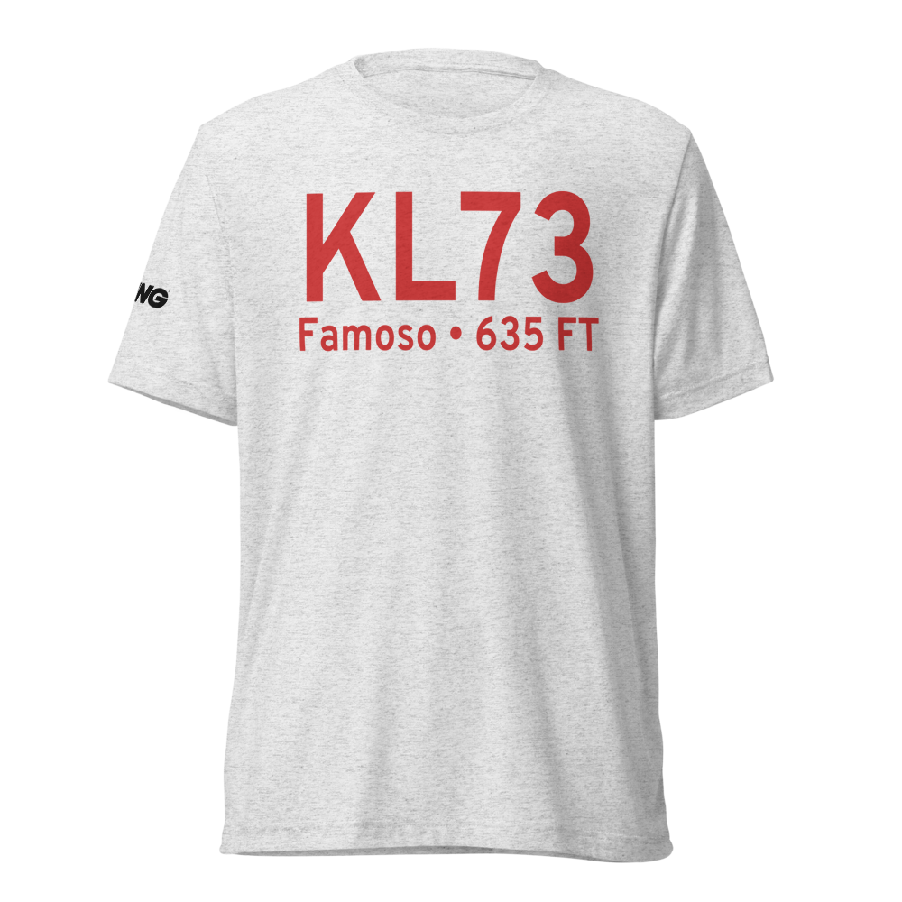 Poso Kern County Airport (KL73) ICAO Tri-blend T-Shirt 