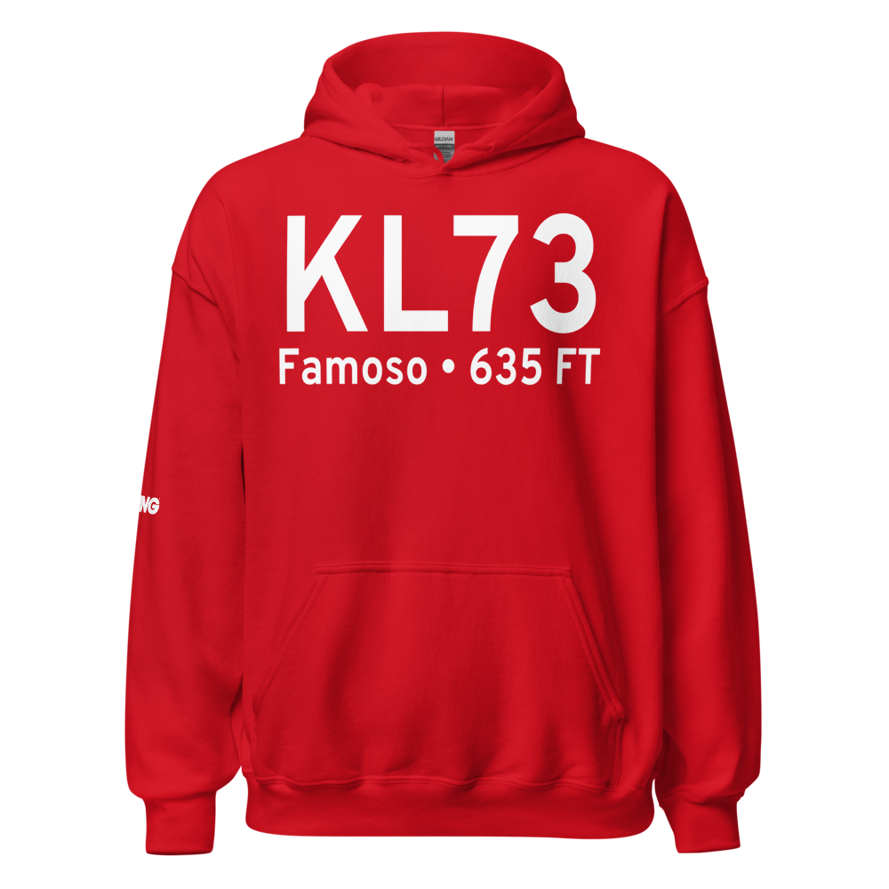 Poso Kern County Airport (KL73) ICAO Hoodie Sweatshirt 