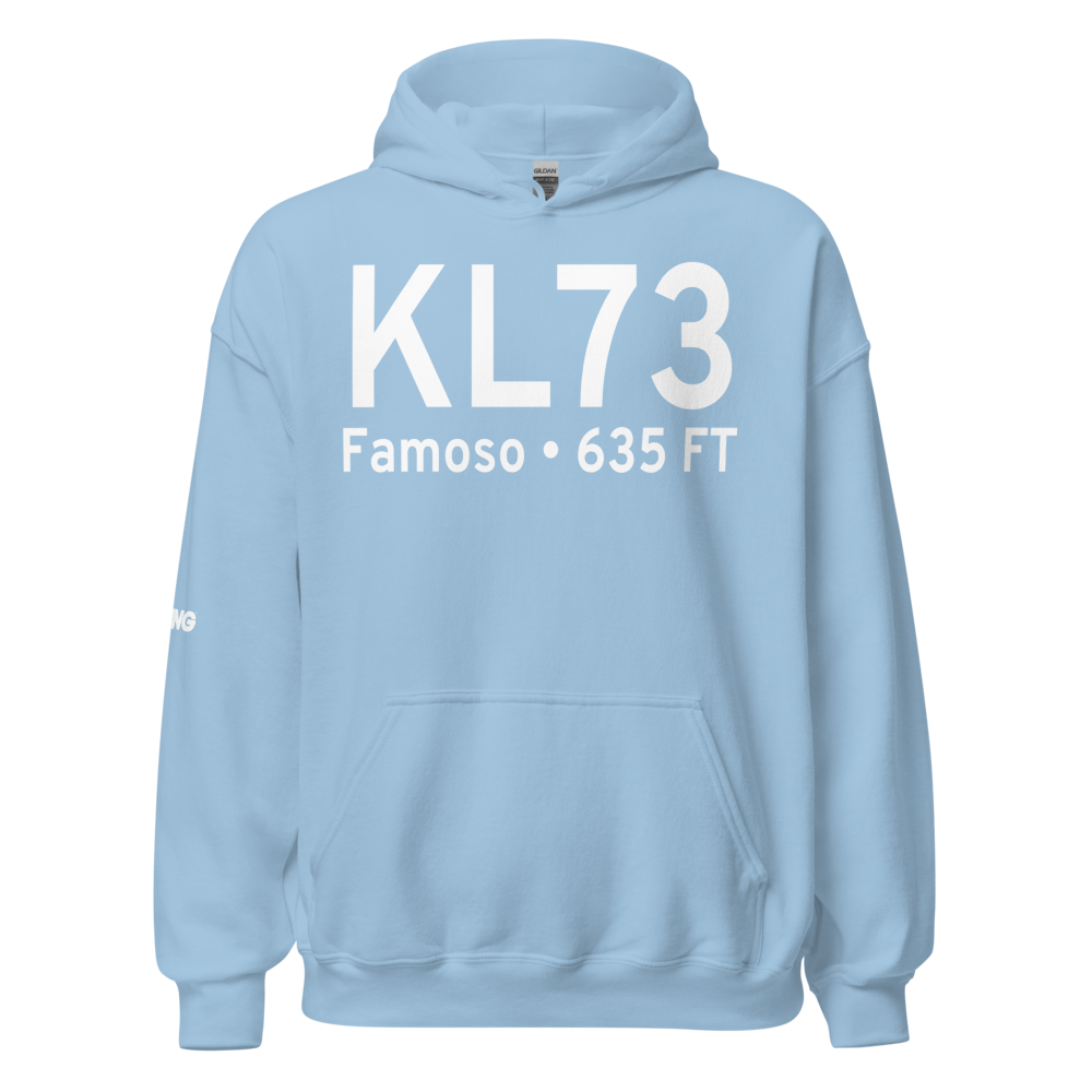 Poso Kern County Airport (KL73) ICAO Hoodie Sweatshirt 