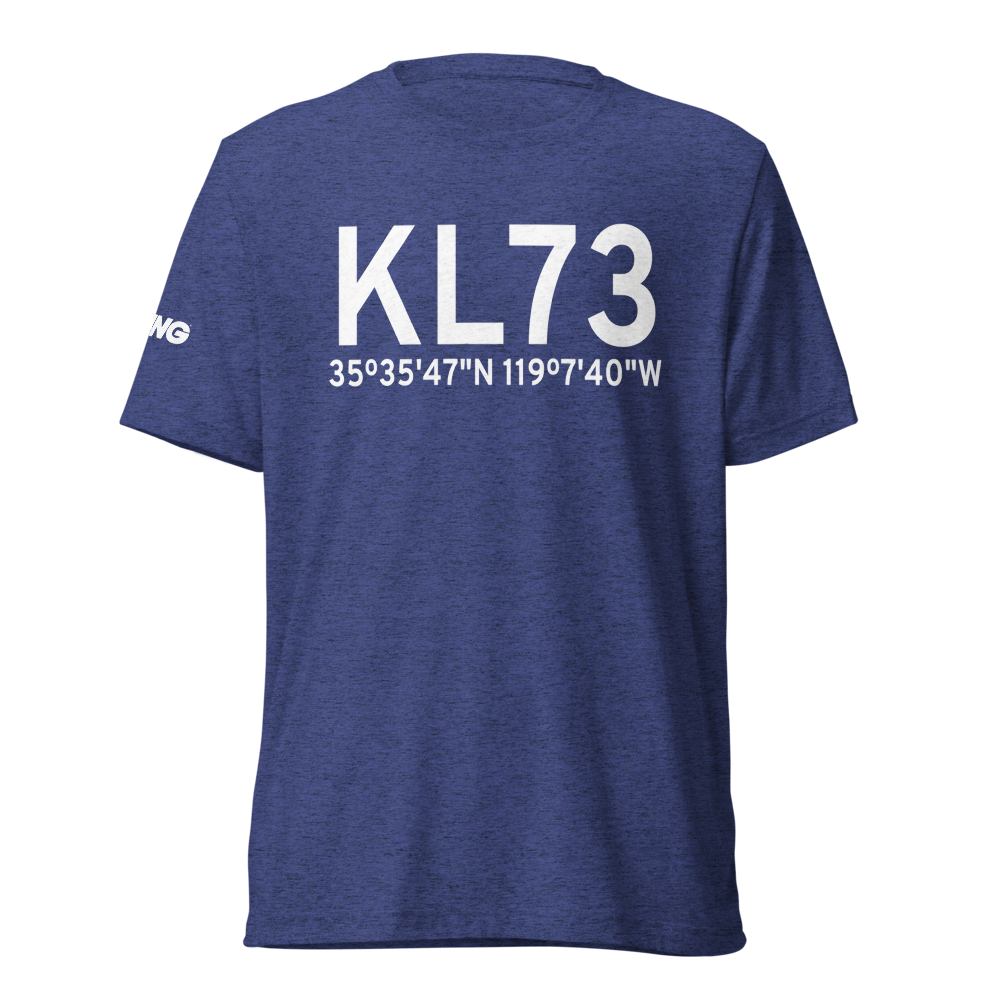 Poso Kern County Airport (KL73) ICAO Tri-blend T-Shirt 