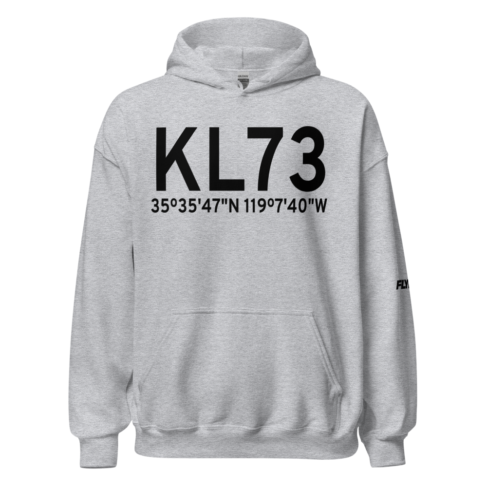 Poso Kern County Airport (KL73) ICAO Hoodie Sweatshirt 