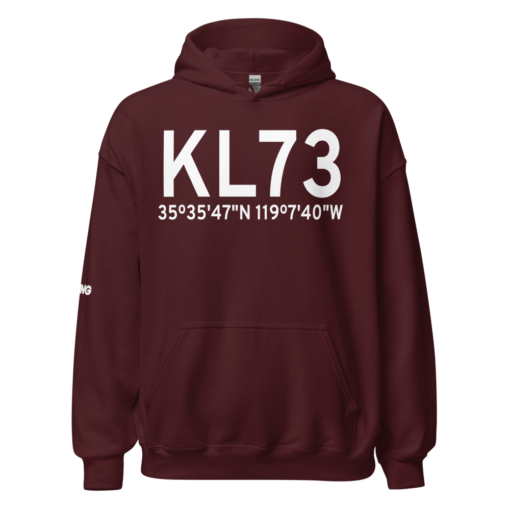Poso Kern County Airport (KL73) ICAO Hoodie Sweatshirt 