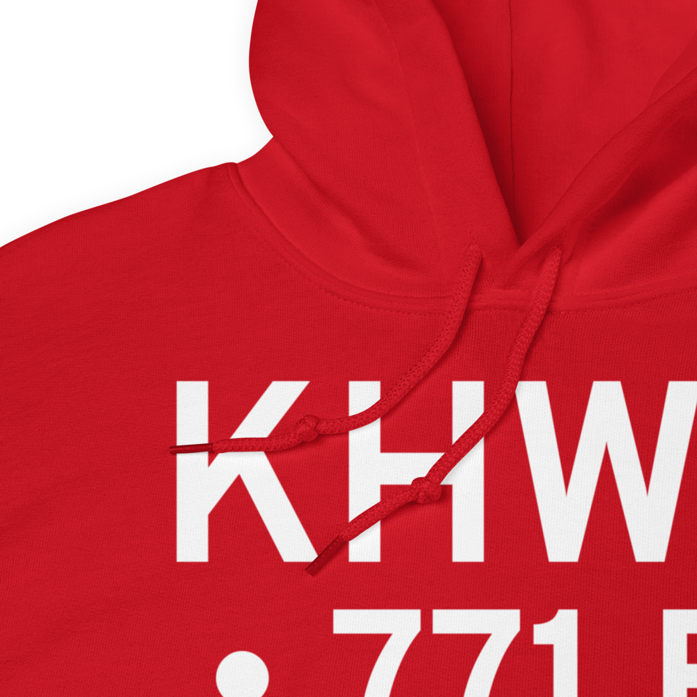 Bryan Airport (KHWC) ICAO Hoodie Sweatshirt 