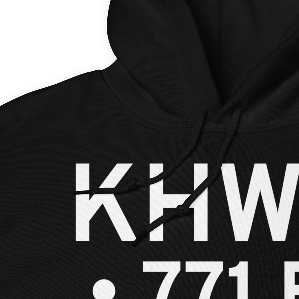 Bryan Airport (KHWC) ICAO Hoodie Sweatshirt 