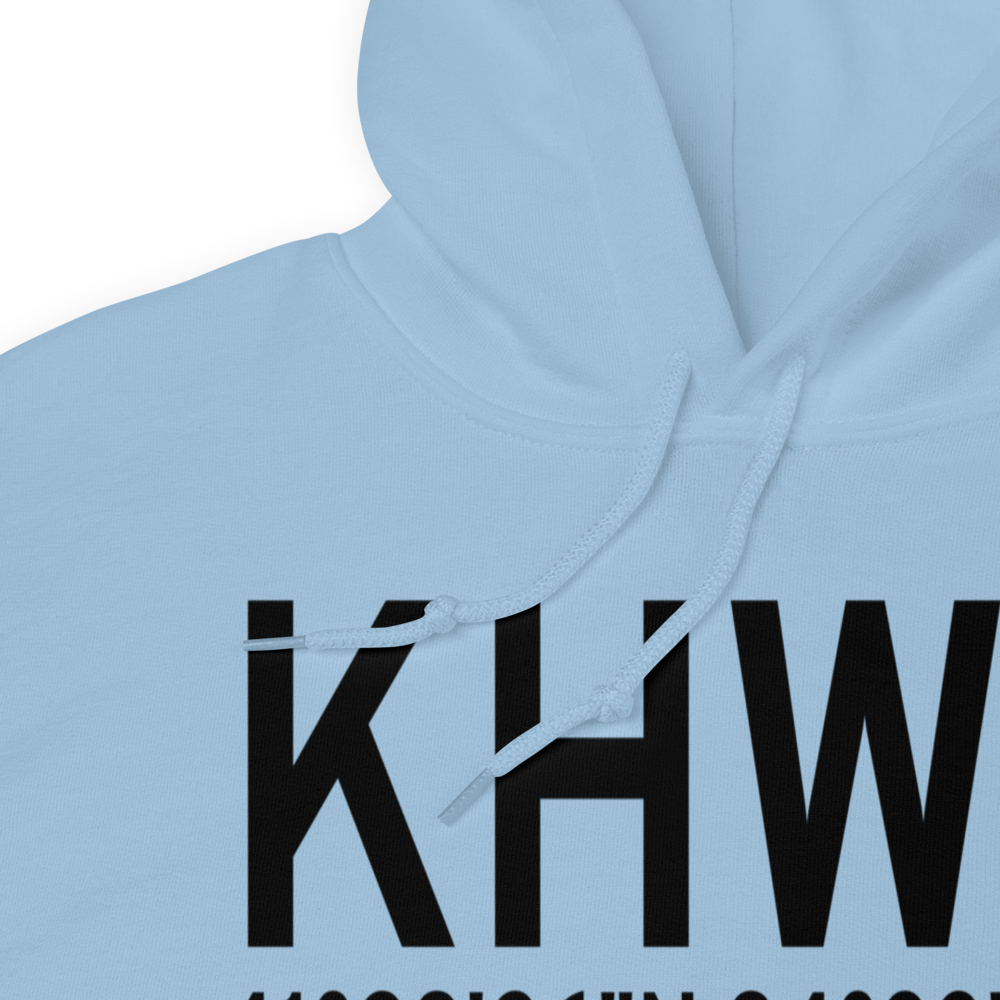 Bryan Airport (KHWC) ICAO Hoodie Sweatshirt 
