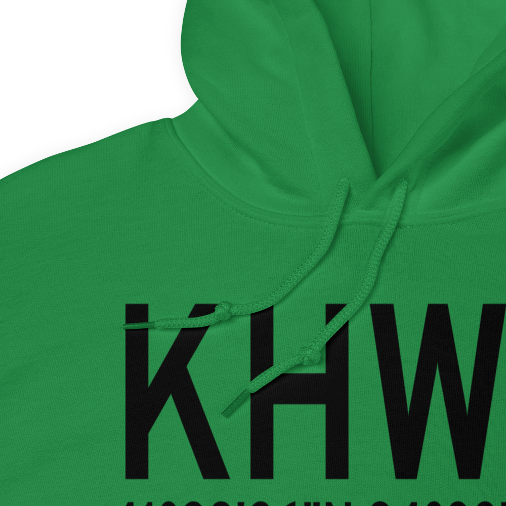 Bryan Airport (KHWC) ICAO Hoodie Sweatshirt 