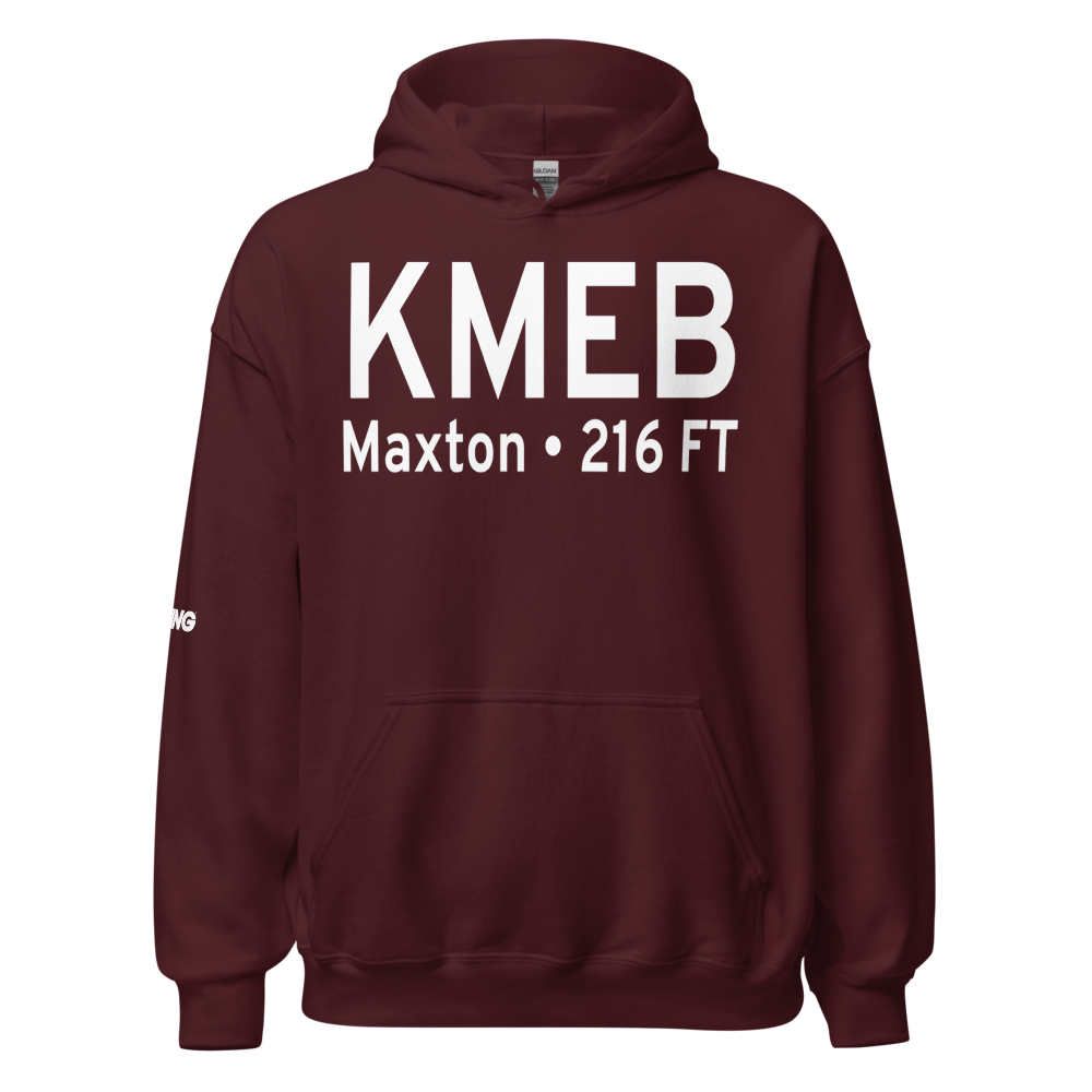 Laurinburg Maxton Airport (KMEB) ICAO Hoodie Sweatshirt 