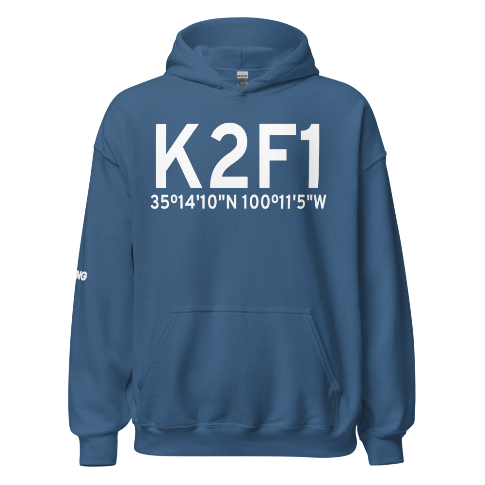 Shamrock Municipal Airport (K2F1) ICAO Hoodie Sweatshirt 